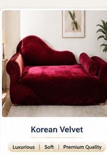 Korean Velvet sofa cover