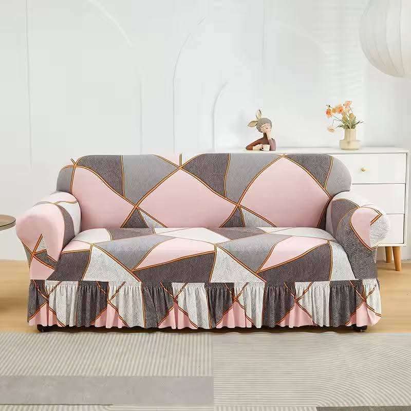 China Magic Print - Ruffle Design 01 sofa cover by Cholti Home decor