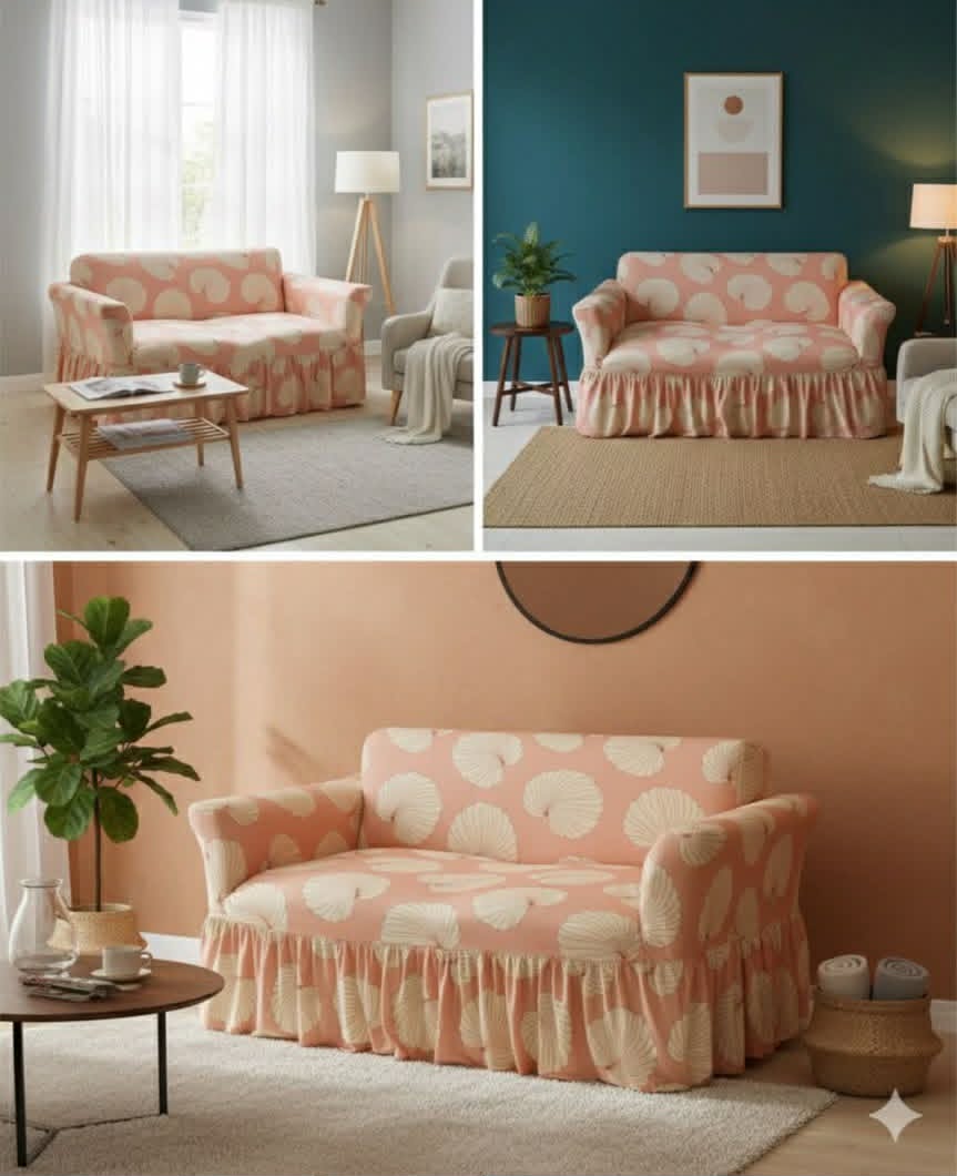 China Magic Print - Ruffle Design 04 sofa cover by Cholti Home decor