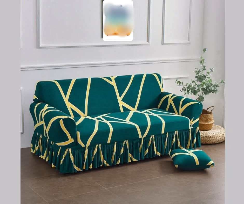 China Magic Print - Ruffle Design 05 sofa cover by Cholti Home decor
