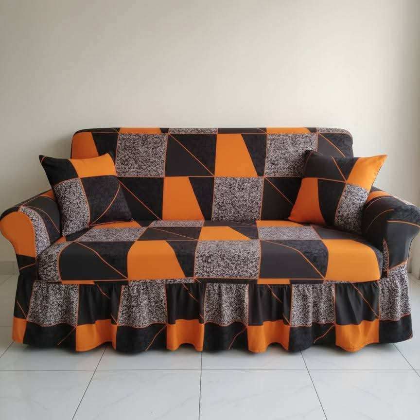 China Magic Print - Ruffle Design 09 sofa cover by Cholti Home decor