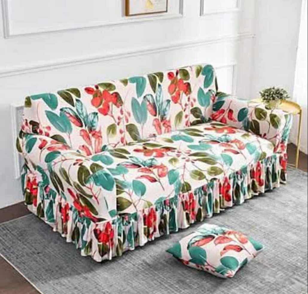 China Magic Print - Ruffle Design 15 sofa cover by Cholti Home decor