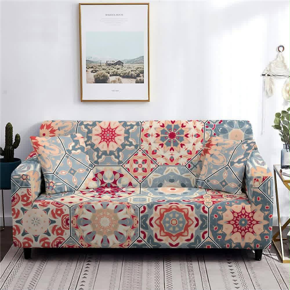 China Magic Print - Ruffle Design 16 sofa cover by Cholti Home decor