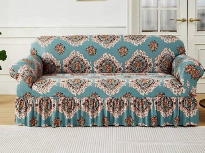 China Magic Print - Ruffle Design 20 sofa cover by Cholti Home decor