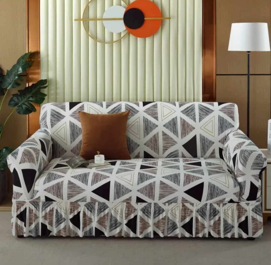 China Magic Print - Ruffle Design 30 sofa cover by Cholti Home decor