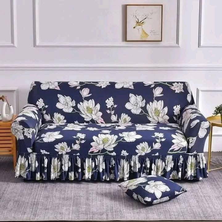 China Magic Print - Ruffle Design 35 sofa cover by Cholti Home decor