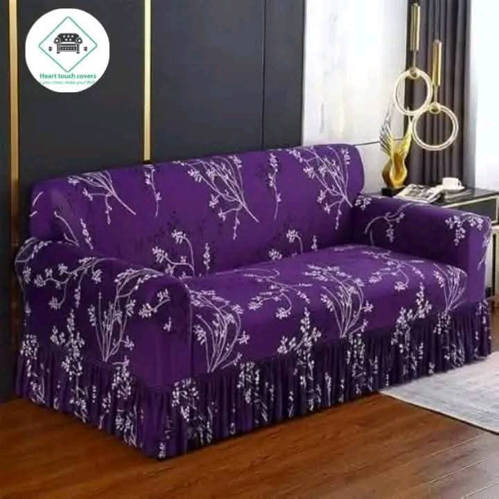 China Magic Print - Ruffle Design 43 sofa cover by Cholti Home decor