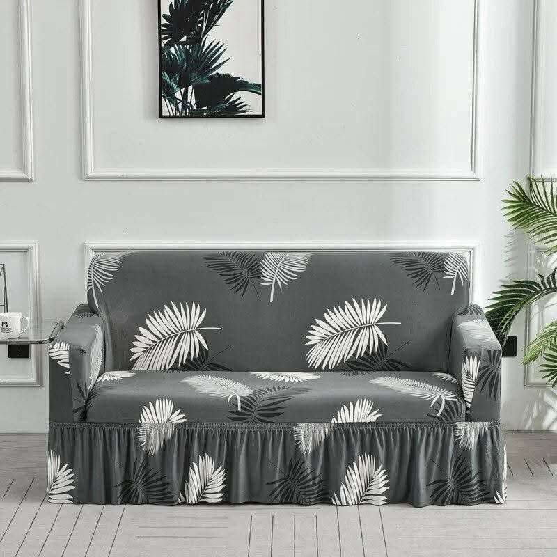 China Magic Print - Ruffle Design 54 sofa cover by Cholti Home decor